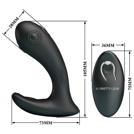 PRETTY LOVE VIBRATEUR DE PROSTATE MIRABELLE AVEC TELECOMMANDE