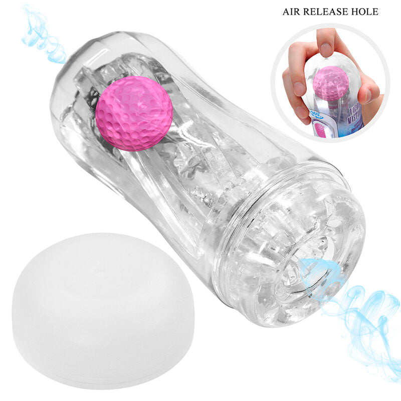 PRETTY LOVE COUPE DE MASTURBATION TEXTUREE A 360 TRANSPARENTE