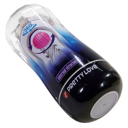 Masturbateur transparent bille - gros plan produit