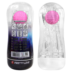 Masturbateur transparent bille - vue produit 9