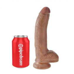 Dildo réaliste King Cock avec testicules, 22,8 cm.