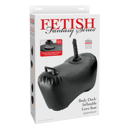 FETISH FANTASY SERIES BODY DOCK SIEGE GONFLABLE AVEC GODEMICHET 692 CM NOIR