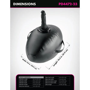 FETISH FANTASY SERIES BODY DOCK BOULE GONFLABLE AVEC GODEMICHET NOIR 419 CM