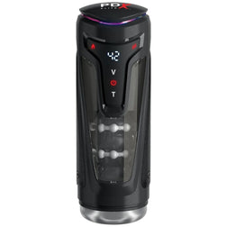 PDX ELITE MOTO BATOR PRO MASTURBATEUR A POUSSE AUTOMATIQUE VIBRANT ET CHAUFFANT 265 CM