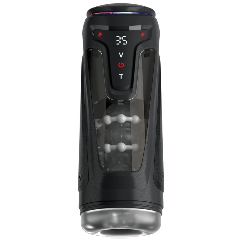 PDX ELITE MOTO BATOR PRO MASTURBATEUR A POUSSE AUTOMATIQUE VIBRANT ET CHAUFFANT 265 CM