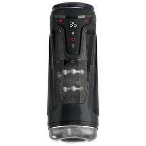 PDX ELITE MOTO BATOR PRO MASTURBATEUR A POUSSE AUTOMATIQUE VIBRANT ET CHAUFFANT 265 CM