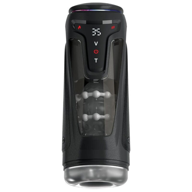 PDX ELITE MOTO BATOR PRO MASTURBATEUR A POUSSE AUTOMATIQUE VIBRANT ET CHAUFFANT 265 CM