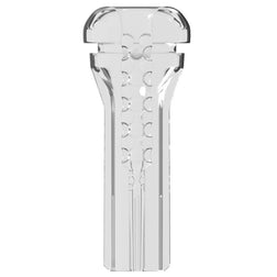 Ribbed internal sleeve in soft material for an XXL masturbator