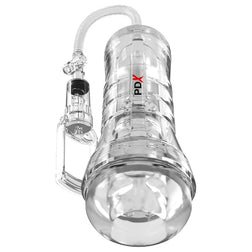 Viewtube VAC male masturbator in transparent TPE for intimate pleasure.