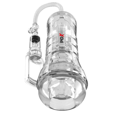 PDX ELITE VIEWTUBE VAC XXL MANGE TRANSPARENTE AVEC POMPE D ASPIRATION 273 CM
