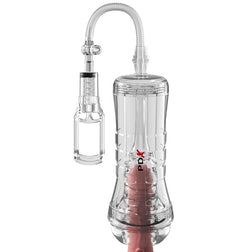 PDX Elite Viewtube VAC XXL transparent masturbator with suction pump 27.3 cm