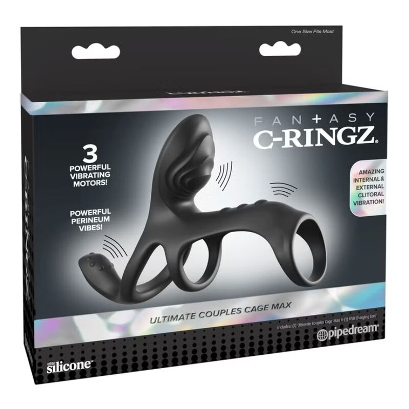 FANTASY C RINGZ ANNEAU PENIS VIBRANT MAX ULTIMATE COUPLES CAGE 195 CM