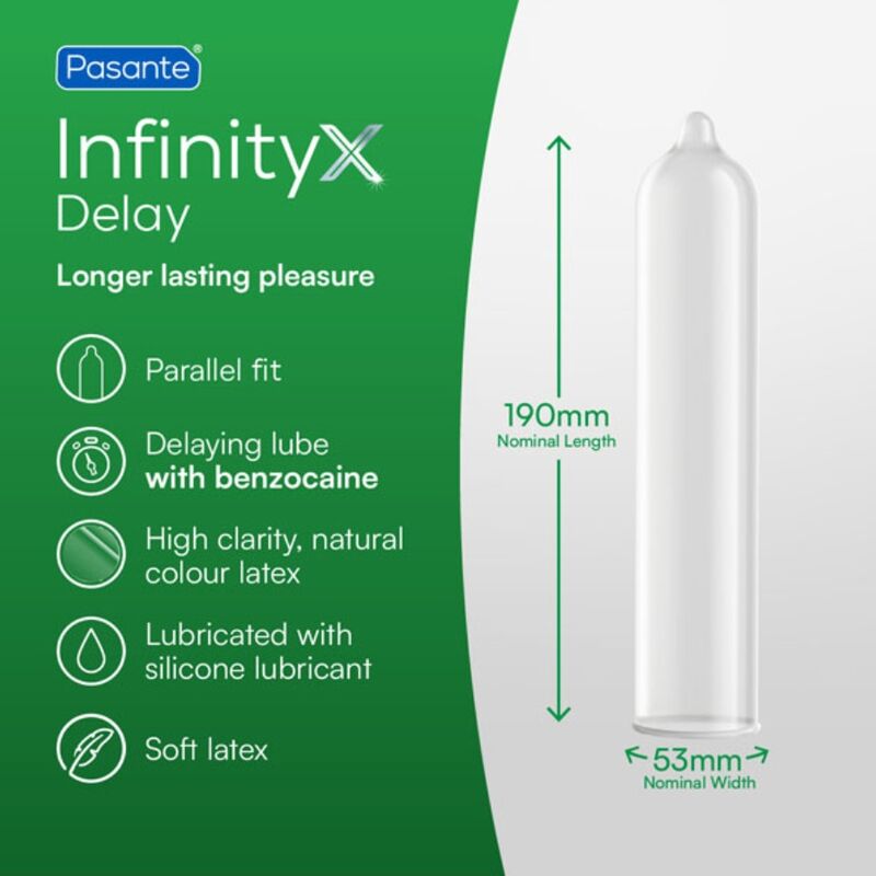 PASANTE PRESERVATIFS DELAY INFINITY 12 UNITES