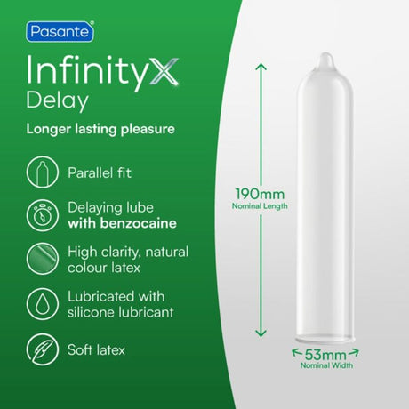 PASANTE PRESERVATIFS DELAY INFINITY 12 UNITES