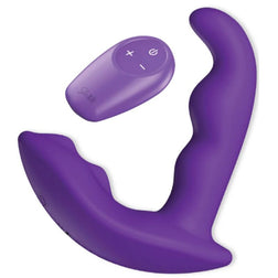 Prostate massager sHEEO vibrating rotating anal stimulator with remote control, purple