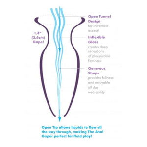 ANAL FANTASY ELITE MEGA ANAL GAPER PLUG ANAL TRANSPARENT