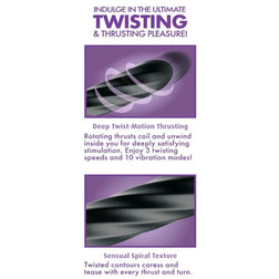 Vibrateur Twist Ecstasy 24 cm - emballage produit