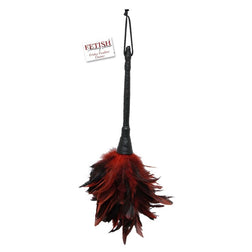 FETISH FANTASY SERIES BLACK AND RED FEATHER TICKLER