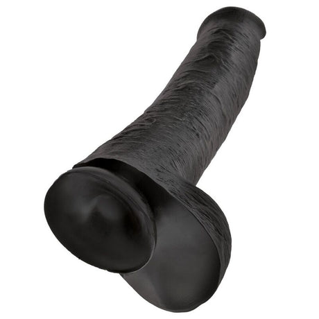 KING COCK GODEMICHET REALISTE AVEC TESTICULES 38 CM NOIR