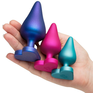 ROMP KIT D ENTRAINEMENT ANAL LUSTER TAILLES S M L AVEC BASE EN FORME DE COEUR