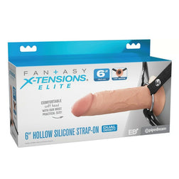 FANTASY X-TENSIONS ELITE HOLLOW SILICONE STRAP-ON 152 CM