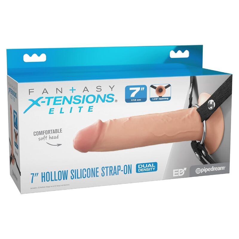 FANTASY X TENSIONS ELITE STRAP ON EN SILICONE CREUX DE 178 CM