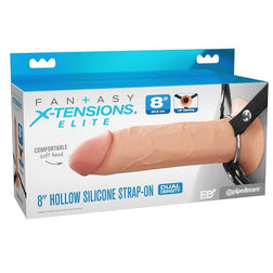 FANTASY X TENSIONS ELITE HOLLOW SILICONE STRAP-ON 203 CM