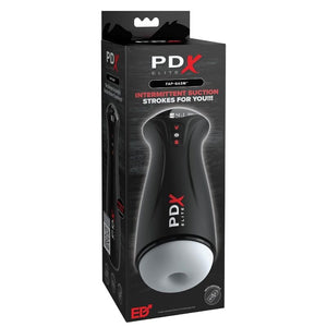 PDX ELITE MASTURBATEUR MASCULIN TRANSPARENT FAP GASM AVEC SUCCION INTERMITTENTE