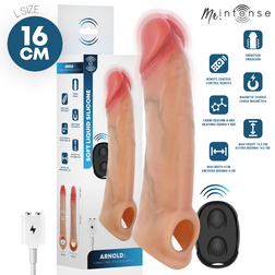 Mr. Intense Arnold L ultra-realistic vibrating penis sleeve with remote control, 16 cm, Ø 4.5 cm