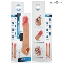 Mr. Intense Arnold L ultra-realistic vibrating penis sleeve with remote control, 16 cm, Ø 4.5 cm
