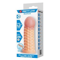 Pretty Love box for the Wolfram penis sleeve with an illustration of the product