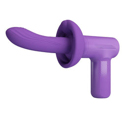 Purple Vito with handle, curved tip and wide protective base