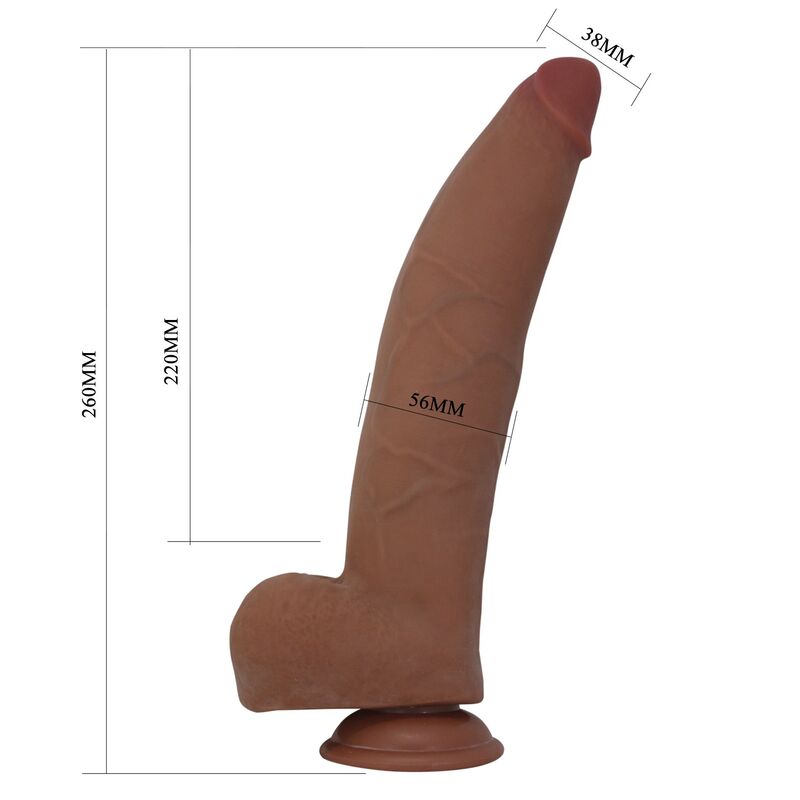 Diagramma Ulric: 26 cm totali, 22 cm inseribili, punta 3,8 cm e corpo 5,6 cm