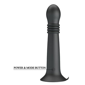 Black Stellan with rounded head and base flared, with button mark