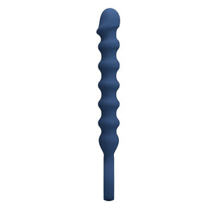 Dreiviertelansicht: blaue George-Analkette mit sichtbaren Konturen