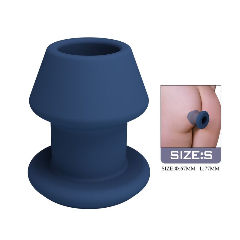 MR PLAY JACK BLEU PLUG ANAL CREUX EN SILICONE TAILLE S