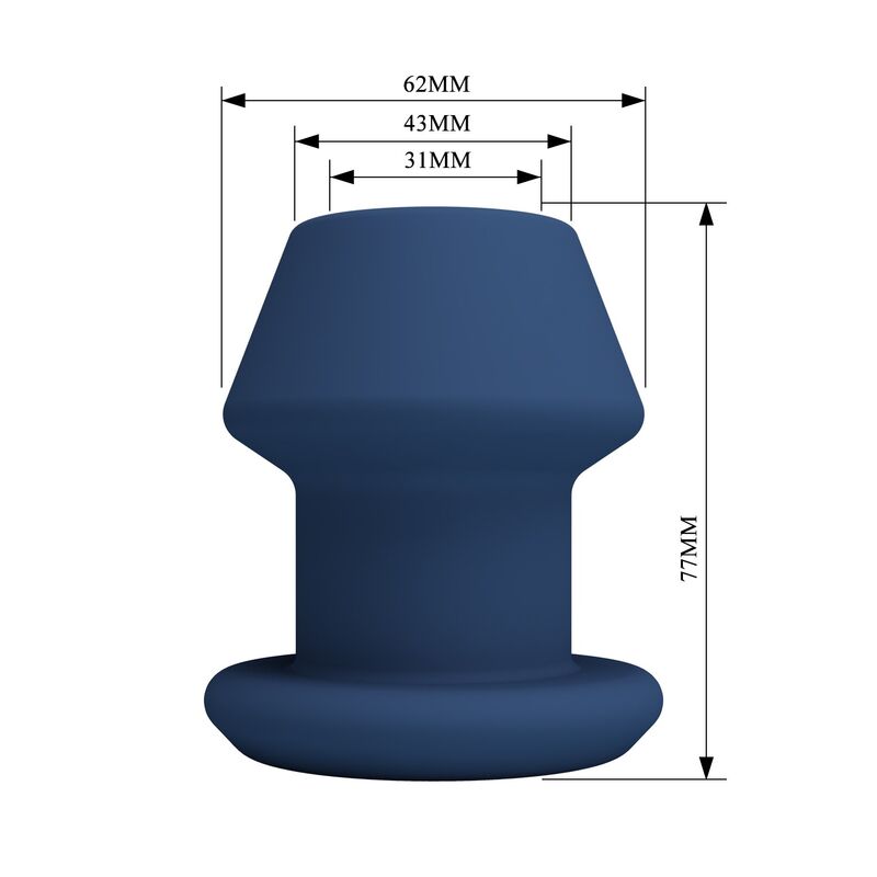 MR PLAY JACK BLEU PLUG ANAL CREUX EN SILICONE TAILLE S
