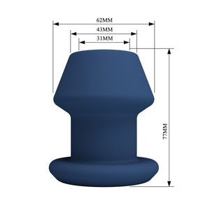 MR PLAY JACK BLEU PLUG ANAL CREUX EN SILICONE TAILLE S