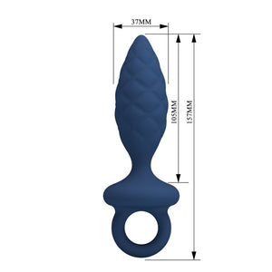 MR PLAY PLUG ANAL TEXTURE AVEC ANNEAU BLEU L