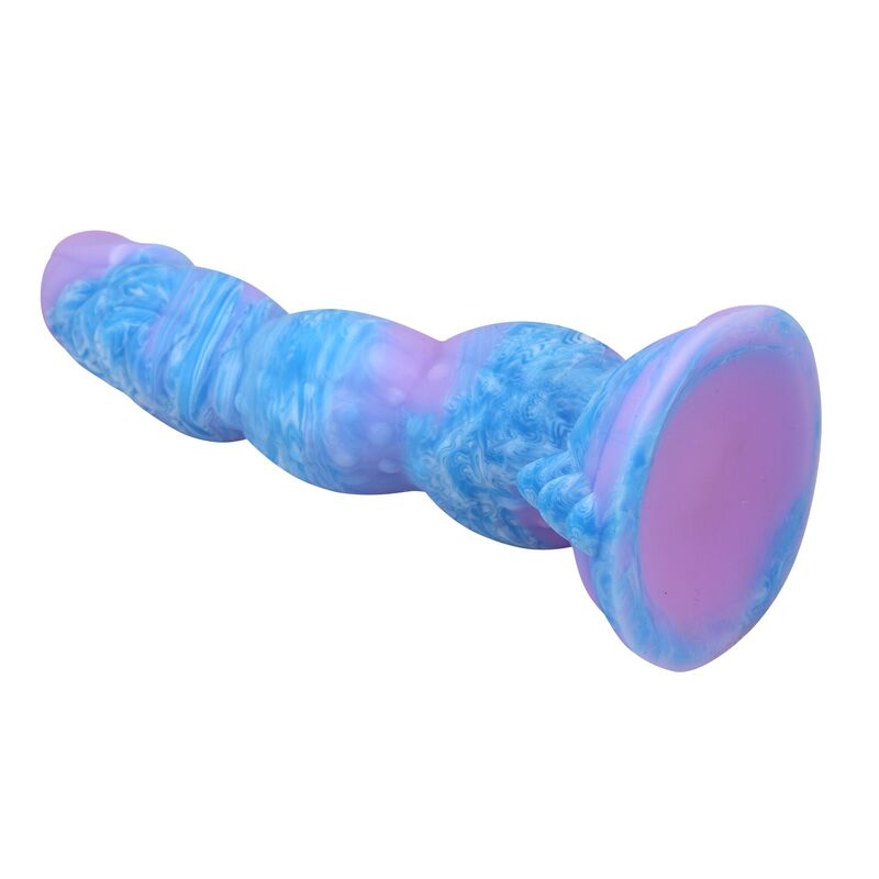 Ventouse ovale lisse du gode Alien, vue de dessous