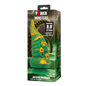 Boîte Power Monsters Abyssal Colossus, rippled monster silicone dildo 22,5 cm
