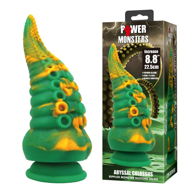 Gode tentacule Abyssal Colossus posé à côté de sa boîte Power Monsters