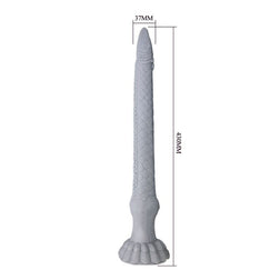 Schéma coté du Basilisk affichant 430 mm de longueur totale et une cote de 37 mm près de la tête