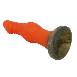 Gode Blazeheart Charger de trois quarts, base ventouse bronze marbrée