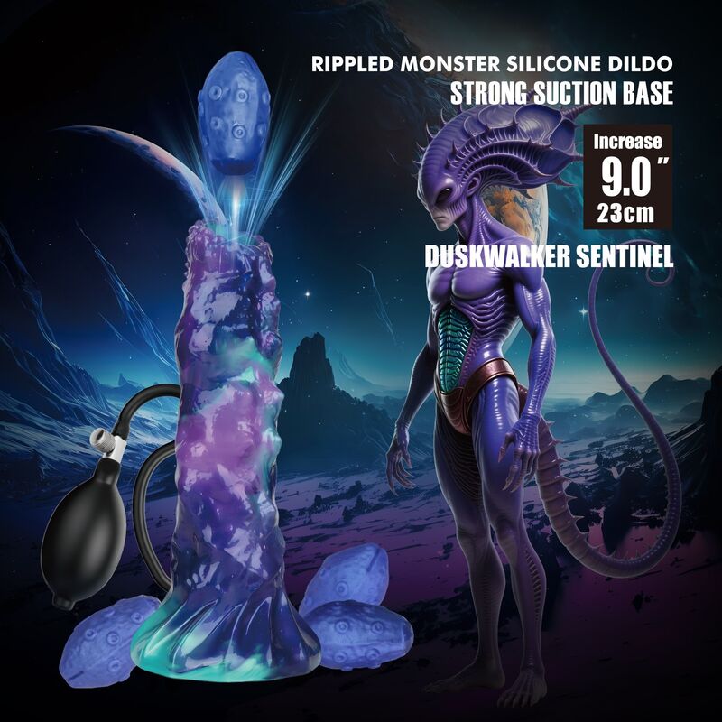Visuel Power Monsters Duskwalker Sentinel : un œuf expulsé par la tête du gode