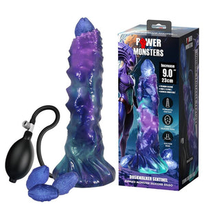 Gode Duskwalker Sentinel, sa poire et ses œufs posés à côté de la boîte Power Monsters