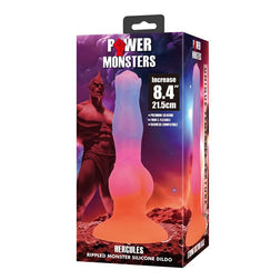 Power-Monsters-Hercules-Box und dreifarbiger Fantasy-Dildo