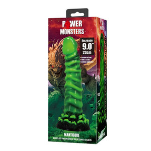 Schéma coté du gode Manticore : 230 mm de hauteur, 45 mm de diamètre