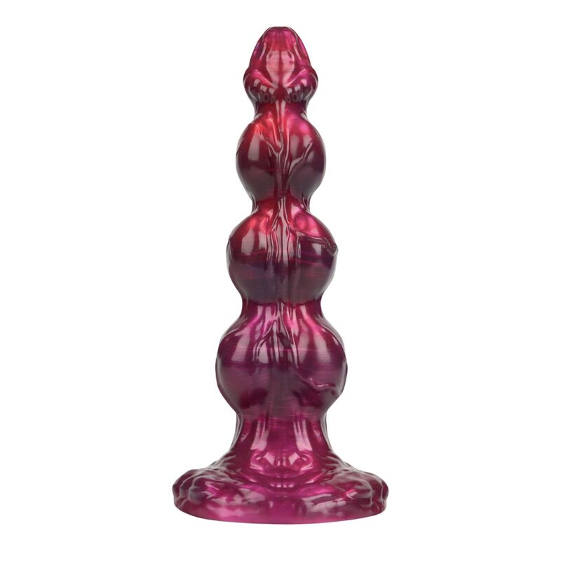 Gode Primal Beastlord vu de face, bourrelets marbrés rose et prune