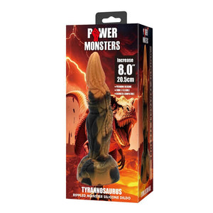 Power Monsters Tyrannosaurus box and silicone dinosaur dildo